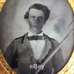 Civil War Confederate 1/6 plate Tintype
