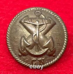 Civil War Confederate CN Navy Uniform Button by Courtney & Tennent Charleston SC