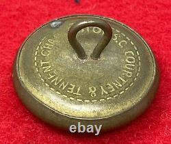 Civil War Confederate CN Navy Uniform Button by Courtney & Tennent Charleston SC