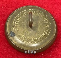 Civil War Confederate CN Navy Uniform Button by Courtney & Tennent Charleston SC