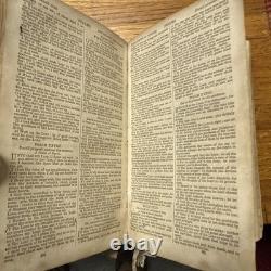 Civil War Confederate Georgia 1863 Bible Rock Island Prison POW Owned Signed