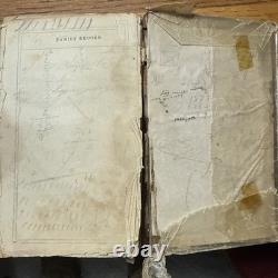 Civil War Confederate Georgia 1863 Bible Rock Island Prison POW Owned Signed