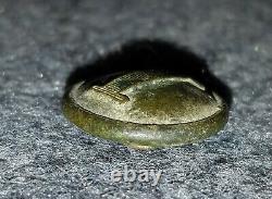 Civil War Confederate Lined Roman I Button Albert's CS 172 Kepi 16mm Rare