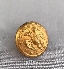 Civil War Confederate Staff Button Extra Rich Treble Gilt 19mm