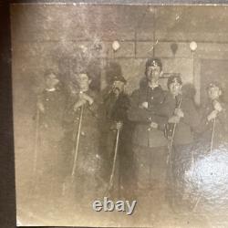 Civil War Confederate Troops Cabinet Card Photo Rifle Enfield Uniform Rare