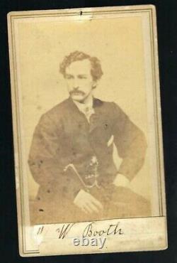 Civil War Date CDV of John Wilkes Booth