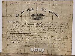 Civil War Discharge 3rd battery Wisconsin Vol, B. B. Billings, UNION ARMY