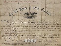 Civil War Discharge 3rd battery Wisconsin Vol, B. B. Billings, UNION ARMY