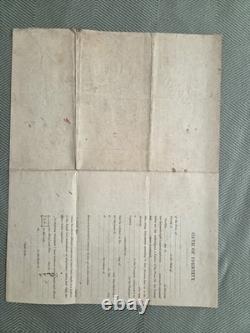 Civil War Discharge Certificate James Shannon 1863