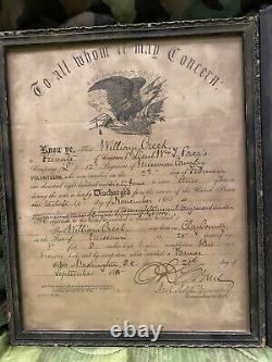 Civil War Discharge & Desertion Pardon Document, 12th Missouri Cavalry regiment