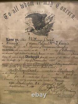 Civil War Discharge & Desertion Pardon Document, 12th Missouri Cavalry regiment
