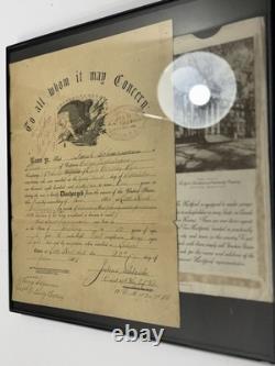 Civil War Discharge Papers Private Indiana Light Artillery With Copy Of Death Cert