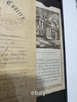 Civil War Discharge Papers Private Indiana Light Artillery With Copy Of Death Cert