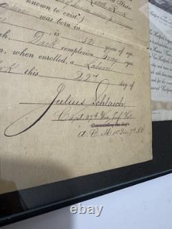 Civil War Discharge Papers Private Indiana Light Artillery With Copy Of Death Cert