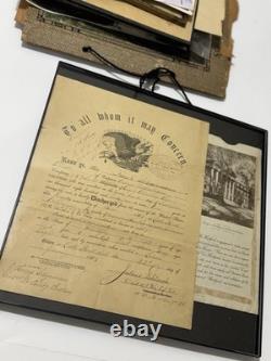 Civil War Discharge Papers Private Indiana Light Artillery With Copy Of Death Cert