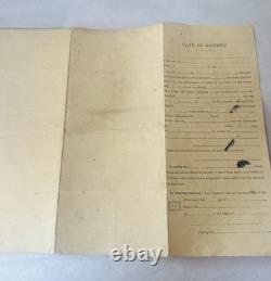 Civil War Discharge Papers With Envelope A O Wheeler Illinois Infantry