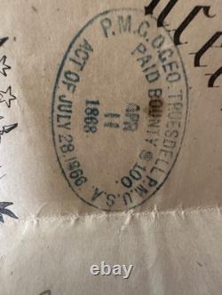 Civil War Discharge Papers With Envelope A O Wheeler Illinois Infantry