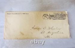 Civil War Discharge Papers With Envelope A O Wheeler Illinois Infantry