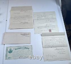 Civil War Document Lot Jesse Cassel Norristown PA Montgomery County 1863