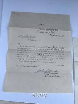 Civil War Document Lot Jesse Cassel Norristown PA Montgomery County 1863
