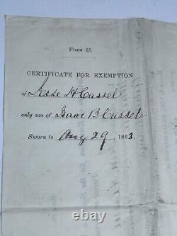 Civil War Document Lot Jesse Cassel Norristown PA Montgomery County 1863