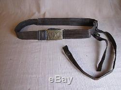 Civil War Dragoon Officers M1851 Brown Leather Belt withEagle Buckle+Sword Hangers