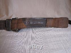 Civil War Dragoon Officers M1851 Brown Leather Belt withEagle Buckle+Sword Hangers