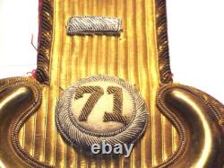 Civil War EPAULETTES 71st Infantry Company Officer's 1st Lieut