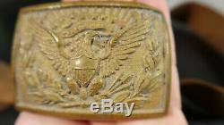 Civil War ERA Officers Belt Buckle and Belt