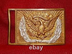 Civil War Eagle Officer's Belt Buckle with Silver Wreath