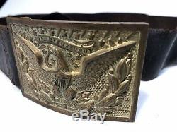 Civil War Eagle Pattern 1851 Belt Buckle & Belt