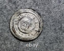 Civil War Eagle V General Service Button Scoville MFG Co Waterbury 21mm