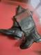 Civil War Era Antique Childs Rubber Boots In Airtight Display RARE