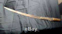 Civil War Era Blacksmith Repaired Sword from Mississippi Estate Huge Knife