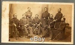 Civil War Era CDV Union Staff 24th Massachusetts Volunteers. General Stevenson