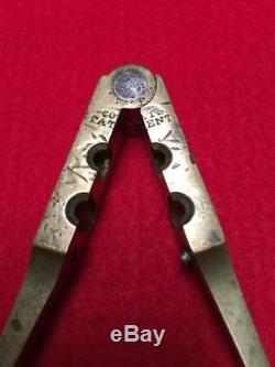 Civil War Era Colt Patent Brass. 31 Caliber Pocket or Root Bullet Mold