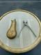 Civil War Era Colt's Patent Eagle Brass Powder Flask And Bullet Mold