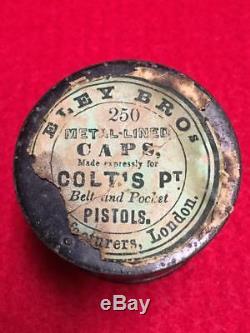 Civil War Era Eley Brothers London 250 Colts Percussion Cap Tin