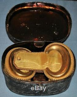 Civil War Era Epaulettes & Metal Case