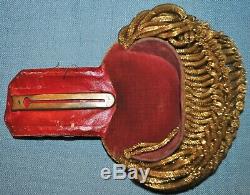 Civil War Era Epaulettes & Metal Case