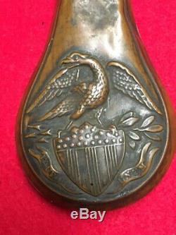 Civil War Era Federal Eagle & Shield Small Powder Flask