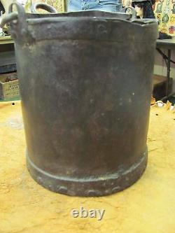 Civil War Era Iron Cannon Water Sponge Bucket Grease Tar Pail Confederate Union