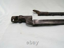 Civil War Era P1853 Enfield Socket Bayonet with Leather Scabbard