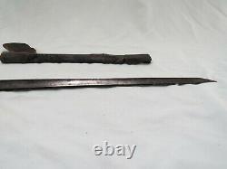 Civil War Era P1853 Enfield Socket Bayonet with Leather Scabbard