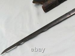 Civil War Era P1853 Enfield Socket Bayonet with Leather Scabbard