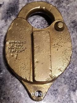 Civil War Era Ritchie & Son Brass Padlock Newark NJ Civil War Era Ritchie & Son Brass Padlock Newark NJ