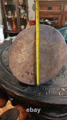 Civil War Era Soldier's Camp Tin Coffee Pot Flat Bottom with Lid Antique Rare