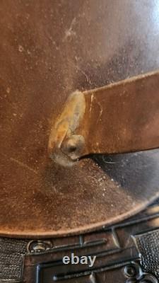 Civil War Era Soldier's Camp Tin Coffee Pot Flat Bottom with Lid Antique Rare