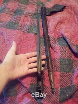 Civil War Era US Model 1855 Socket Bayonet. 58 Cal withType II Leather Scabbard