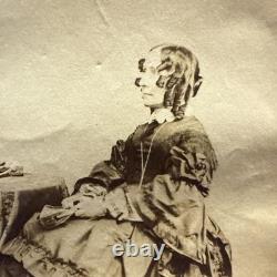 Civil War Era Uncle Tom's Cabin Author Harriet Beecher Stowe Photo CDV Rare
